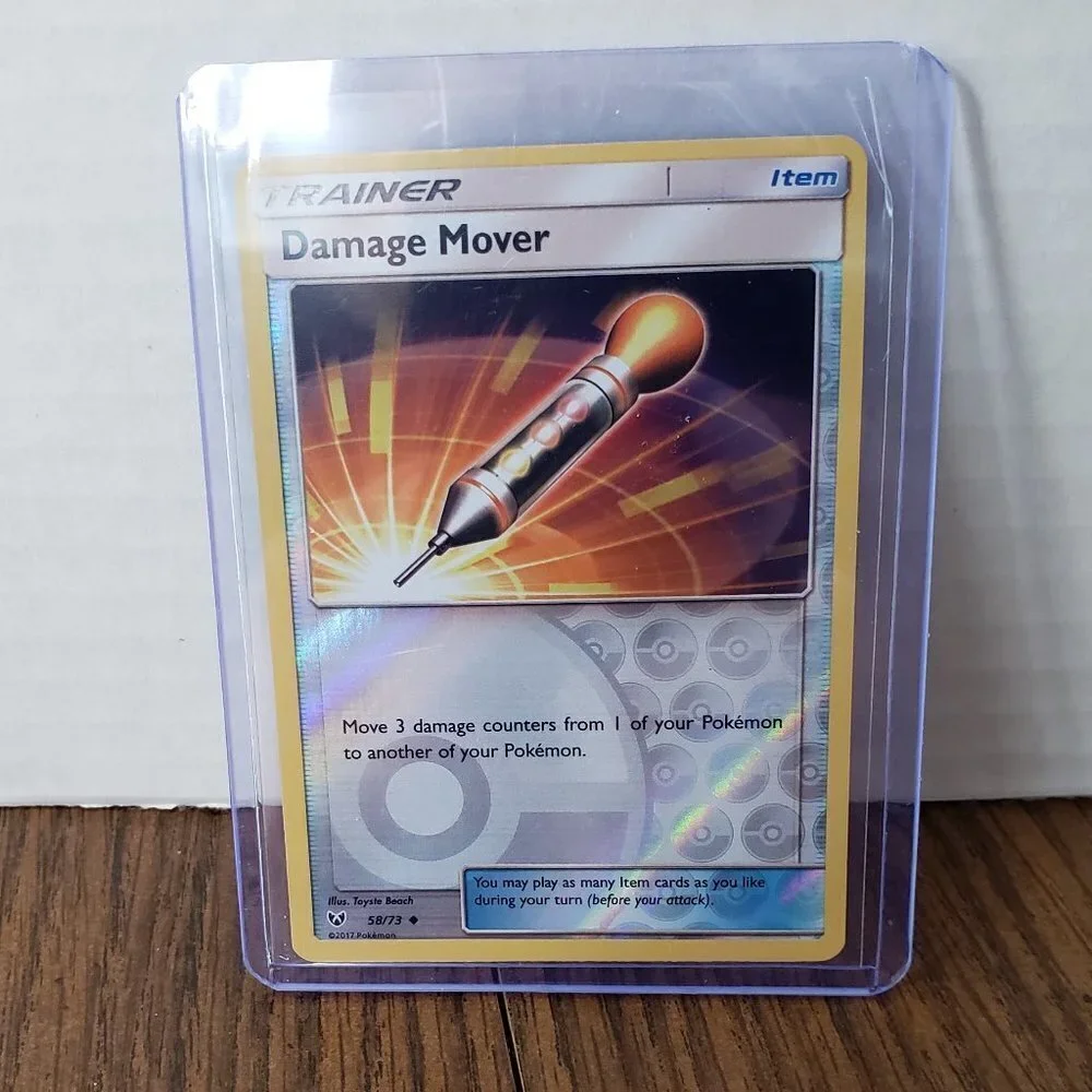 Pokémon TCG Card Damage Mover Reverse Holo Trainer 58/73 Shining Legends Pokemon